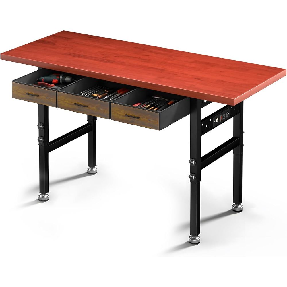 Woodworking Workbench - Mesa de Trabalho Ajustável de 60