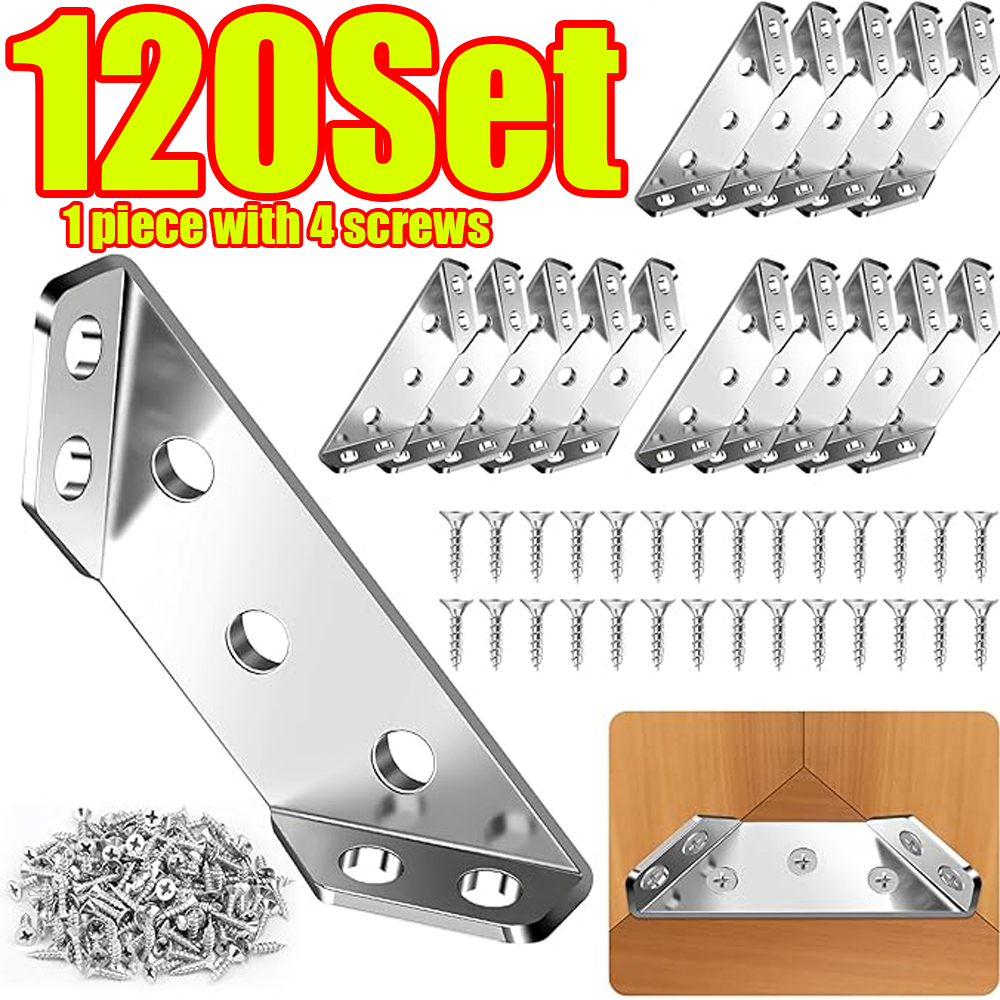 Woodworking Shops - Conjunto de 120 Conectores de Canto