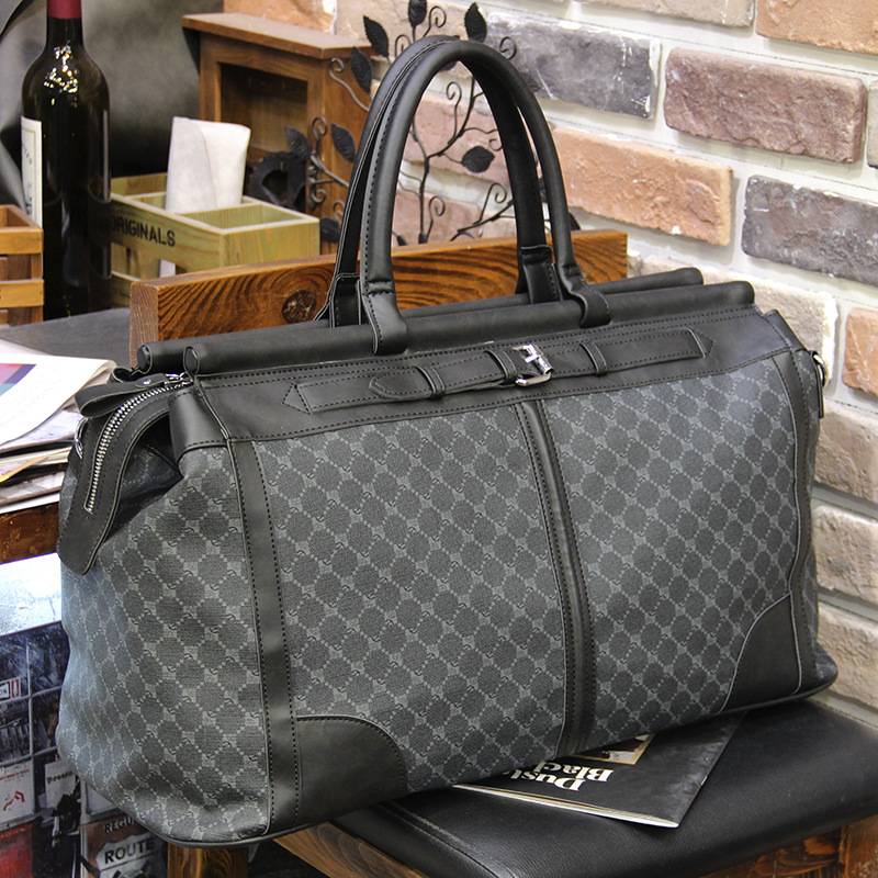 Woodworking Brand - Moda xadrez saco de viagem masculino
