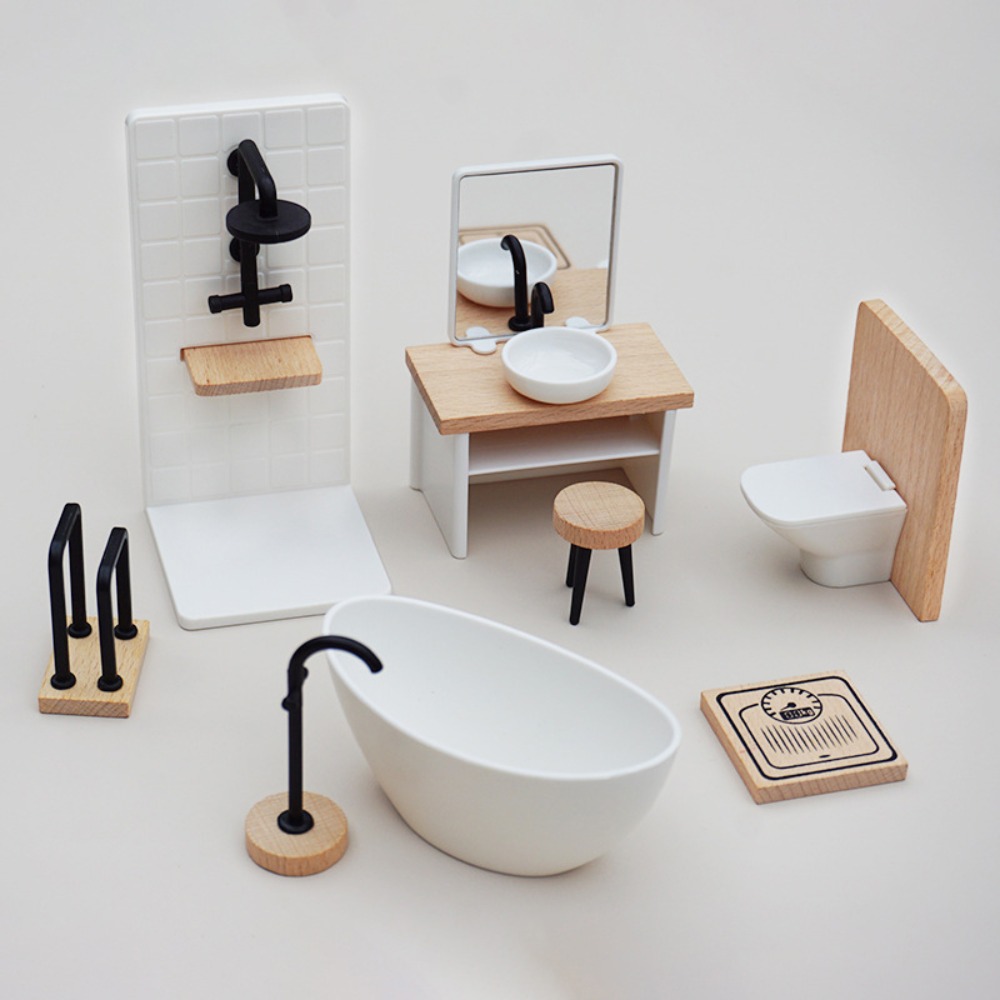 White Wash Basin para Dollhous - Woodworking Veneer avaliação e preço