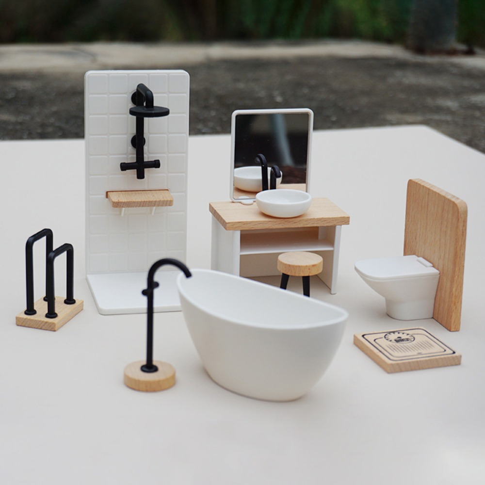 White Wash Basin para Dollhous - Woodworking Veneer avaliação e preço