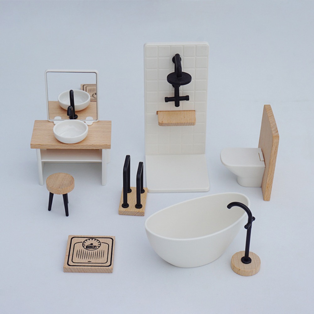 White Wash Basin para Dollhous - Woodworking Veneer avaliação e preço