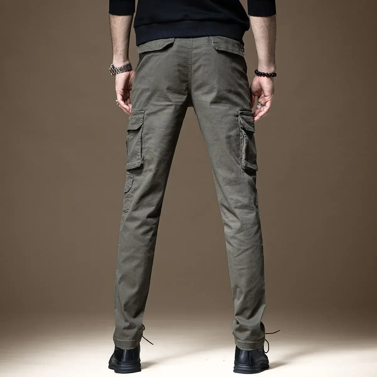 Calças homem preto magro calça - Woodworking Brand avaliação e preço
