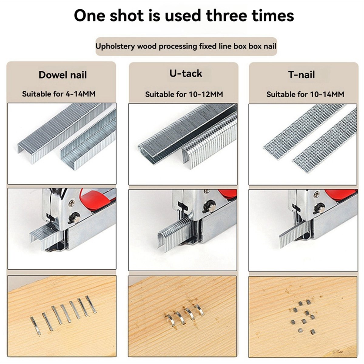 Grampeador Manual N82R Três em - Woodworking Nails avaliação e preço