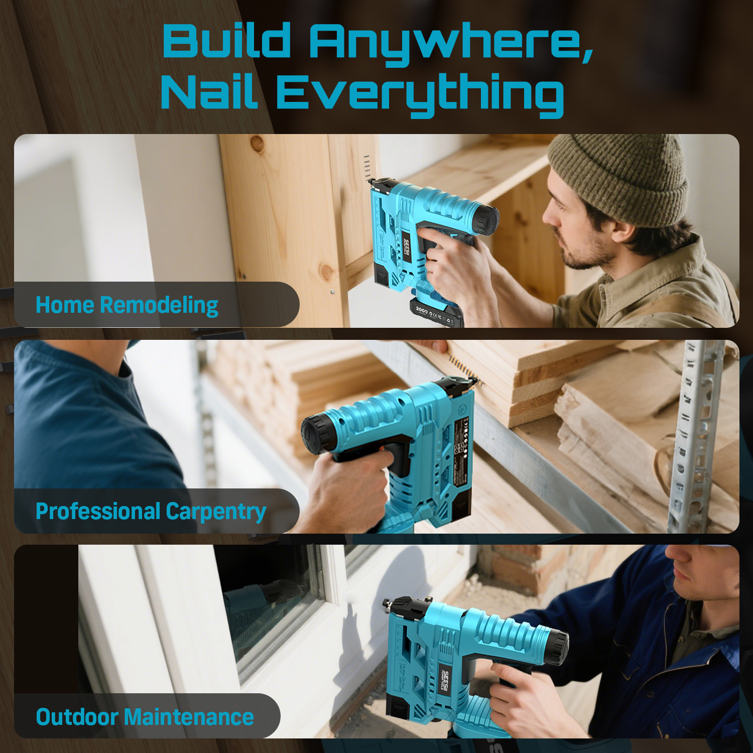 SEESII Pregador Elétrico Sem F - Woodworking Nails avaliação e preço