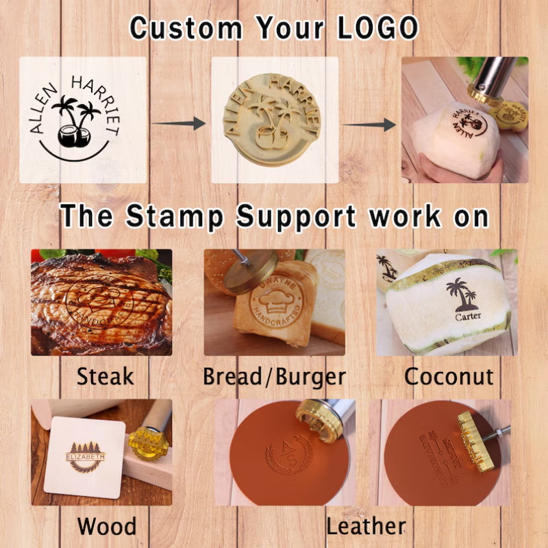 Ferro de Marcação Personalizad - Woodworking Logo Design Free avaliação e preço