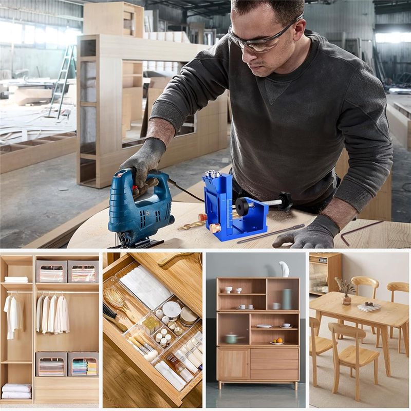 Novo Kit de Gabarito para Furo - Woodworking Clamp avaliação e preço