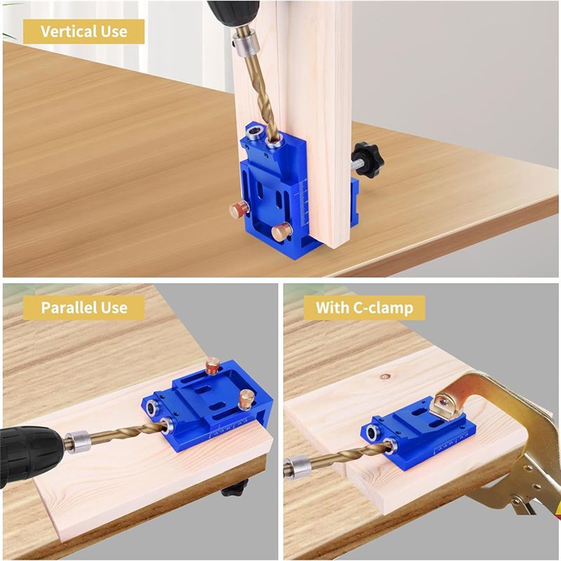 Novo Kit de Gabarito para Furo - Woodworking Clamp avaliação e preço