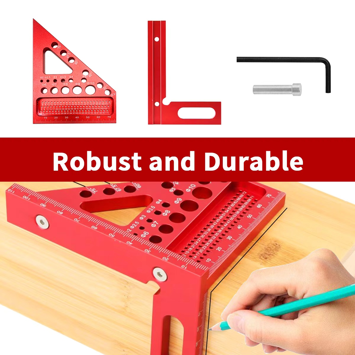 Régua Triangular para Marcenar - Woodworking Multi Tool avaliação e preço