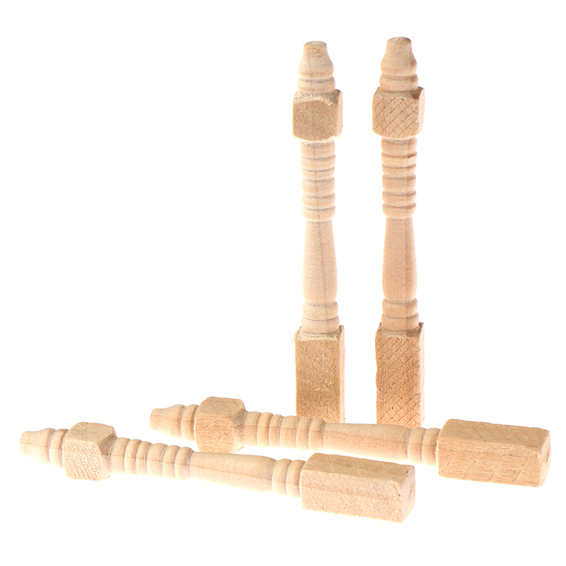 4 unidades 1:12 casa de boneca - Woodworking Veneer avaliação e preço