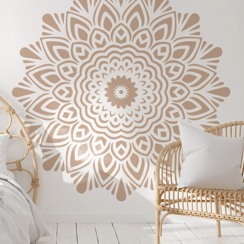 Mandala grande pintura estênci - Woodworking Veneer avaliação e preço